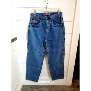 Empyre Jeans Men’s Size 30x27 Blue Denim Skater Grunge Y2K Double Knee